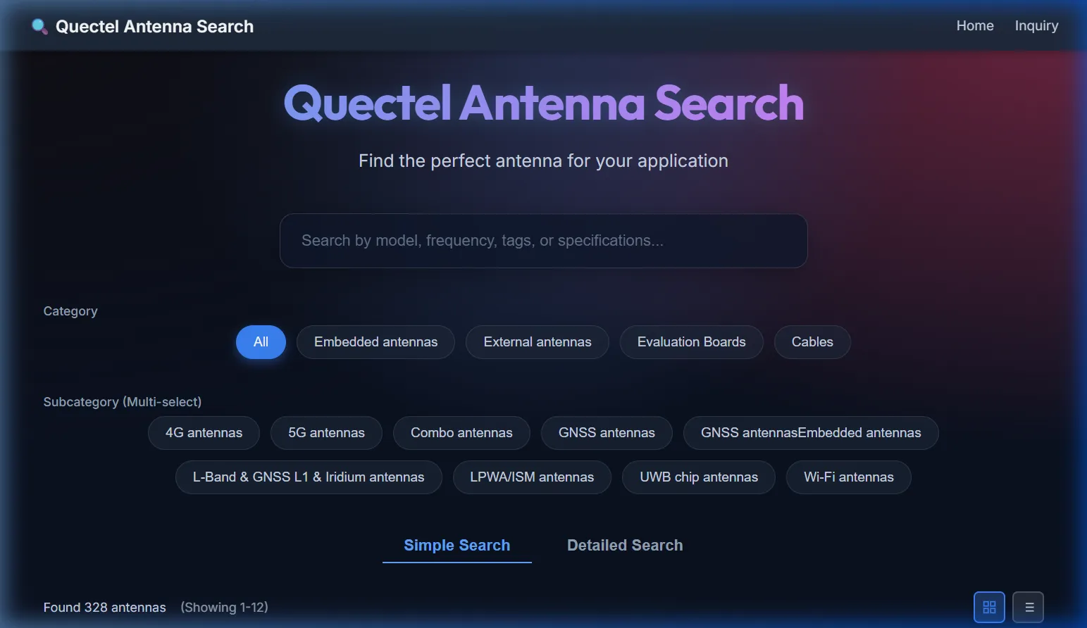 Quectel Antenna Search - 퀵텔 안테나 검색